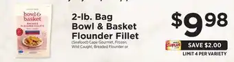 ShopRite 2-lb bag flounder fillet offer
