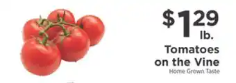 ShopRite Tomatoes on the vine offer