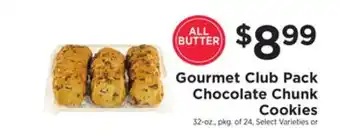 ShopRite Gourmet club pack chocolate chunk cookies offer