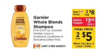 ShopRite Whole blends shampoo offer