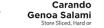 ShopRite Genoa salami offer