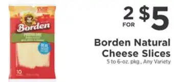 ShopRite Natural cheese slices offer