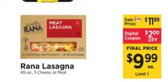 ShopRite Lasagna offer