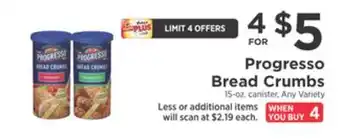 ShopRite Bread crumbs offer