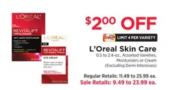 ShopRite Skin care offer