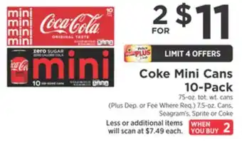 ShopRite Mini cans 10-pack offer