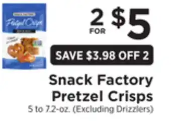 ShopRite Pretzel crisps offer