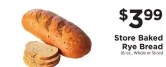 ShopRite Store baked rye bread offer