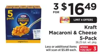 ShopRite Macaroni & cheese 5-pack offer