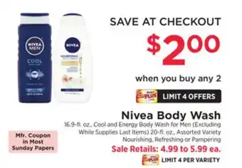 ShopRite Body wash offer