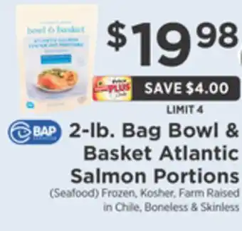 ShopRite 2-lb. bag atlantic salmon portions offer