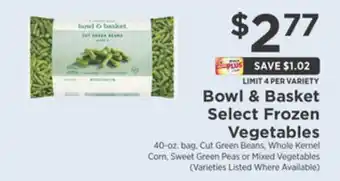 ShopRite Select frozen vegetables offer