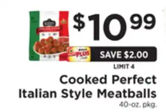 ShopRite Italian style meatballs offer