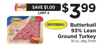 ShopRite 93% lean ground turkey offer