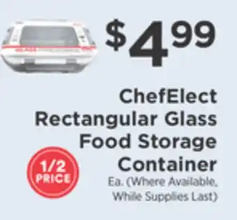 ShopRite Rectangular glass food storage container offer