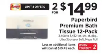 ShopRite Premium bath tissue 12-pack offer