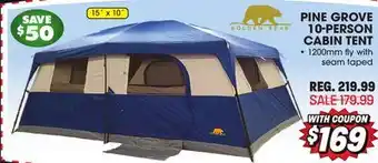 Big 5 Golden bear pine grove 10-person cabin tent offer