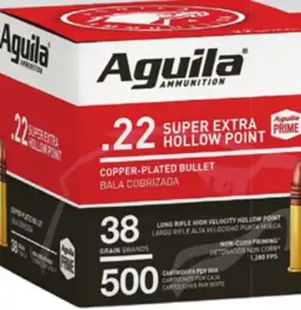 Big 5 Aguila 22lr high velocity hollow point ammo offer