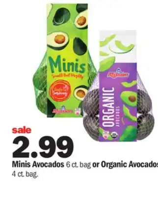 Meijer Minis avocados 6 ct. bag or organic avocados 4 ct. bag offer
