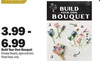 Meijer Build your own bouquet offer