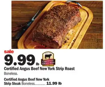 Meijer Certified angus beef new york strip roast offer