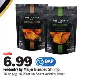 Meijer Frederik's by meijer breaded shrimp offer