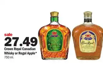 Meijer Crown royal canadian whisky or regal apple offer
