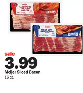 Meijer Meijer sliced bacon offer