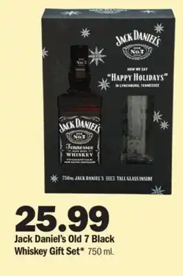 Meijer Jack daniel's old 7 black whiskey gift set offer
