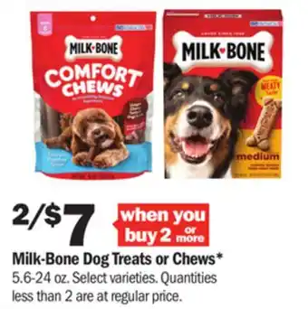 Meijer Milk-bone dog treats or chews offer