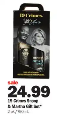 Meijer 19 crimes snoop & martha gift set offer