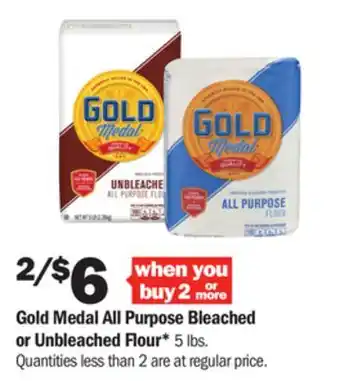 Meijer Gold medal all purpose bleached or unbleached flour offer