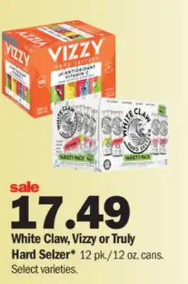 Meijer White claw, vizzy or truly hard selzer offer