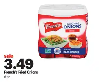 Meijer French's fried onions offer