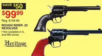 Dunham's Sports Heritage rough rider. 22 revolver offer