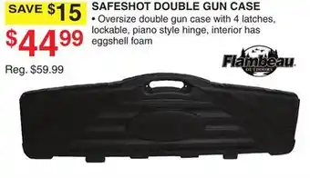 Dunham's Sports Flambeau safeshot double gun case offer