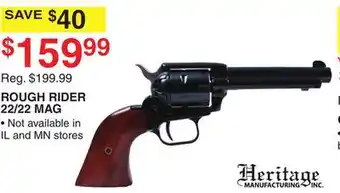 Dunham's Sports Heritage rough rider 22/22 mag offer