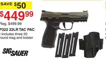 Dunham's Sports Sig sauer 22lr tac pac offer