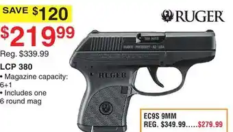 Dunham's Sports Ruger lcp 380 offer