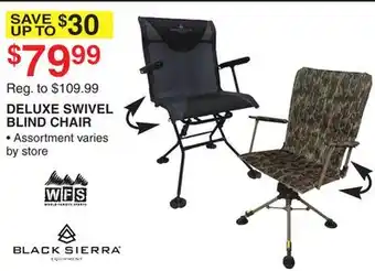 Dunham's Sports Black sierra deluxe swivel blind chair offer