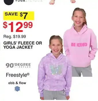 Dunham's Sports Freestyle girls' fleece or yoga jacket offer