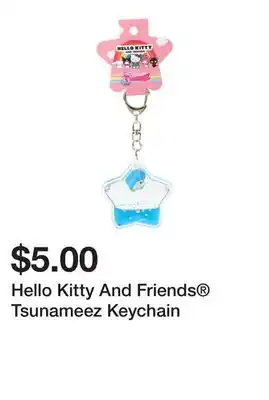 Five Below Hello kitty and friends tsunameez keychain offer