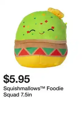 Five Below Squishmallows foodie squad 7.5in offer