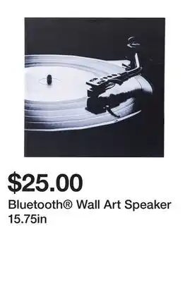 Five Below Bluetooth wall art speaker 15.75in offer
