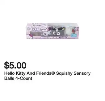 Five Below Hello kitty and friends squishy sensory balls 4-count offer