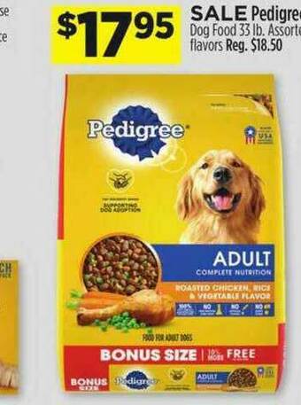Dollar General Pedigree Dog Food offer