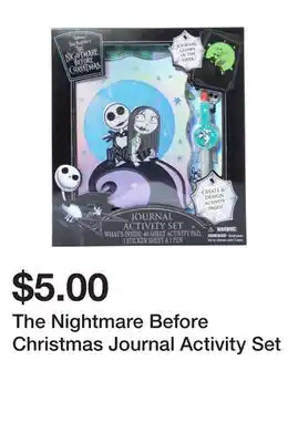 Five Below The nightmare before christmas journal activity set offer