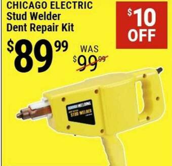 Harbor Freight Tools Chicago Electric Stud Welder Dent Repair Kit offer