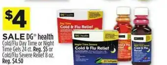 Dollar General Dg Health Cold Flu Day Time Or Night Time Gels offer