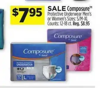 Dollar General Composure Protective Underwave Men's Or Women's Sizez offer